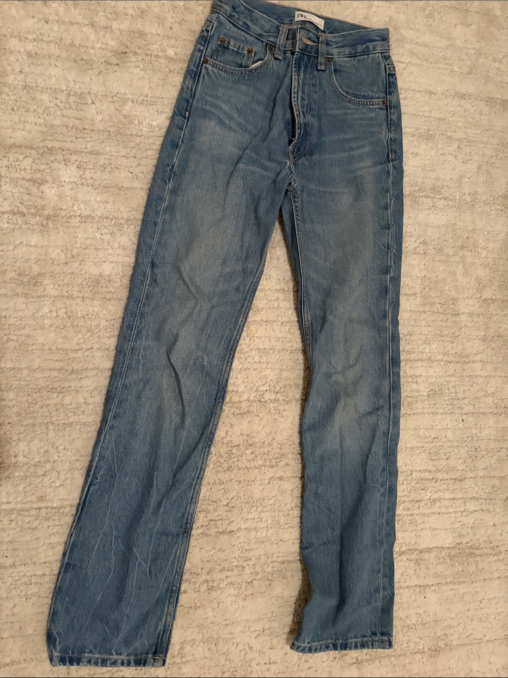 Zara straight leg jeans size 0